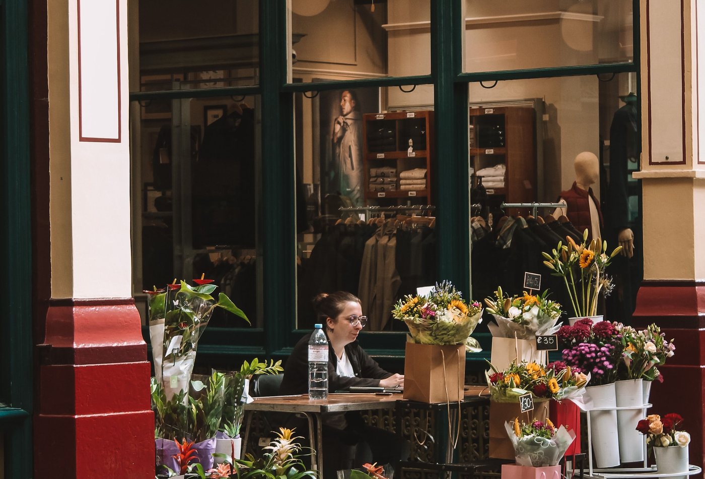 The shop front on Columbia Road